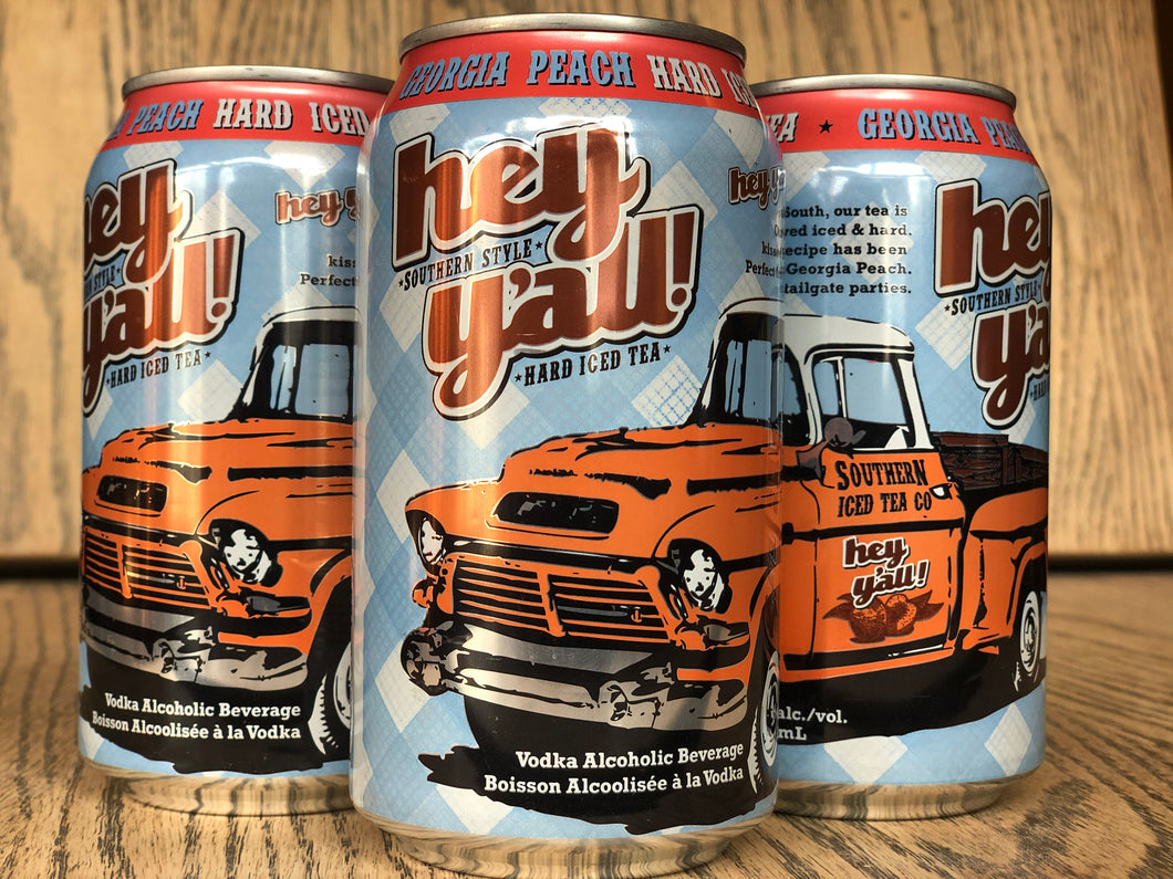 HEY Y'ALL GEORGIA PEACH 6 PACK (6 x 341ml)