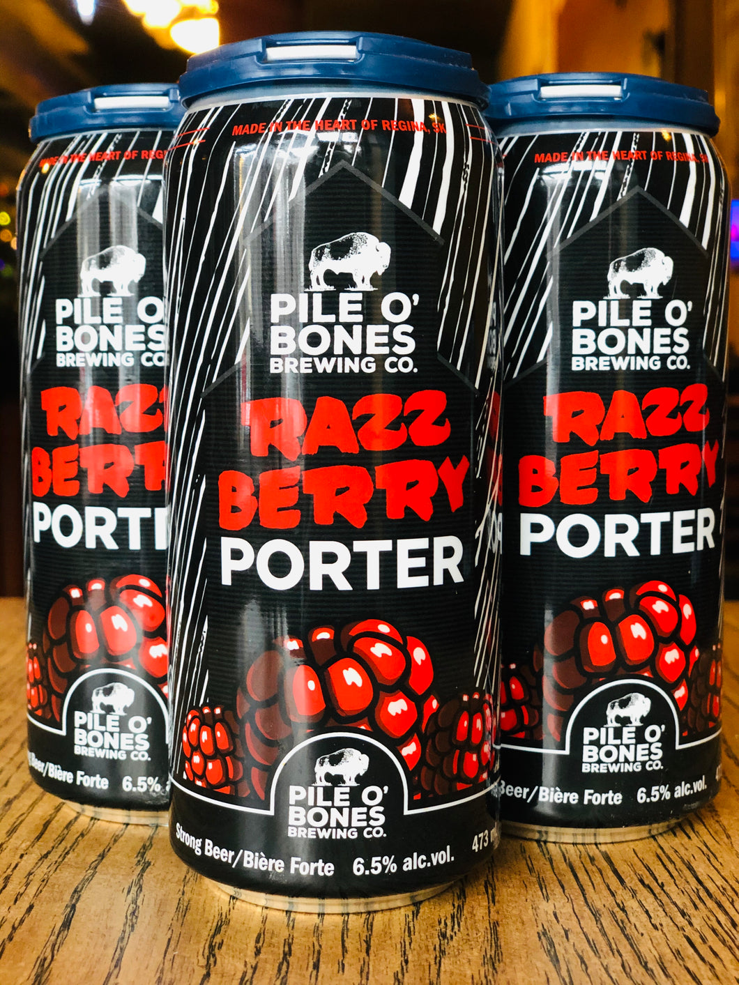 PILE O’ BONES RAZZBERRY PORTER (4 x 473ml)