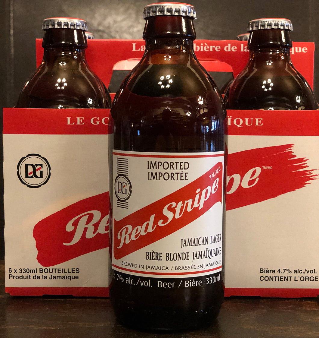 RED STRIPE 6 PACK BOTTLE
