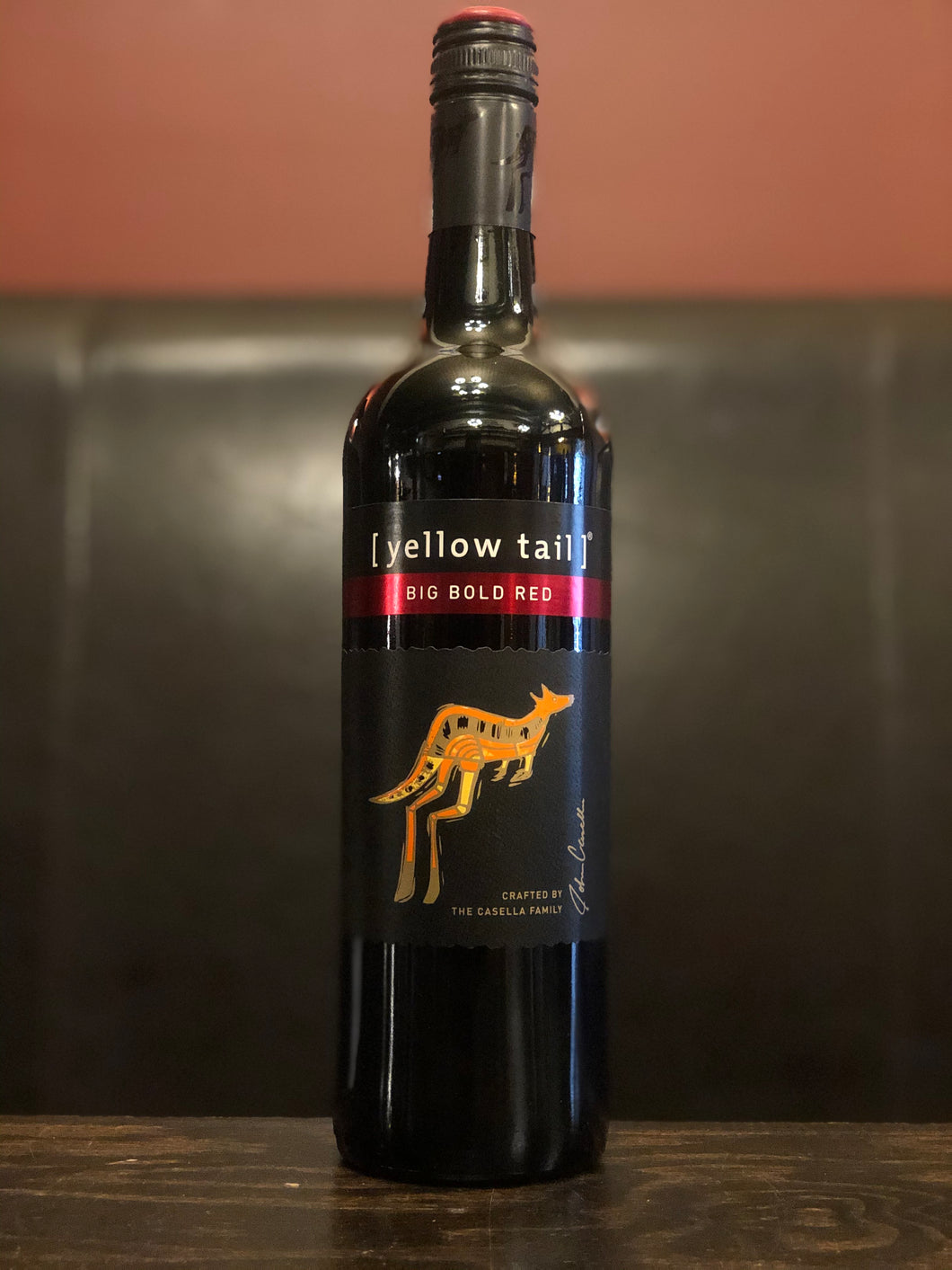 YELLOW TAIL BOLD RED